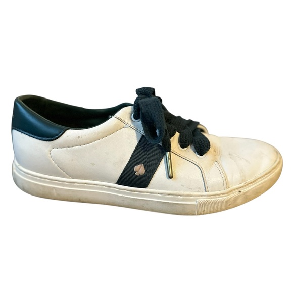 Kate Spade Iggy Low Top Court Sneakers White / Peacock Sapphire Green - Picture 2 of 15